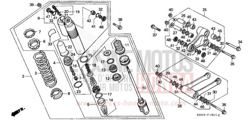 REAR CUSHION CR250RM de 1991